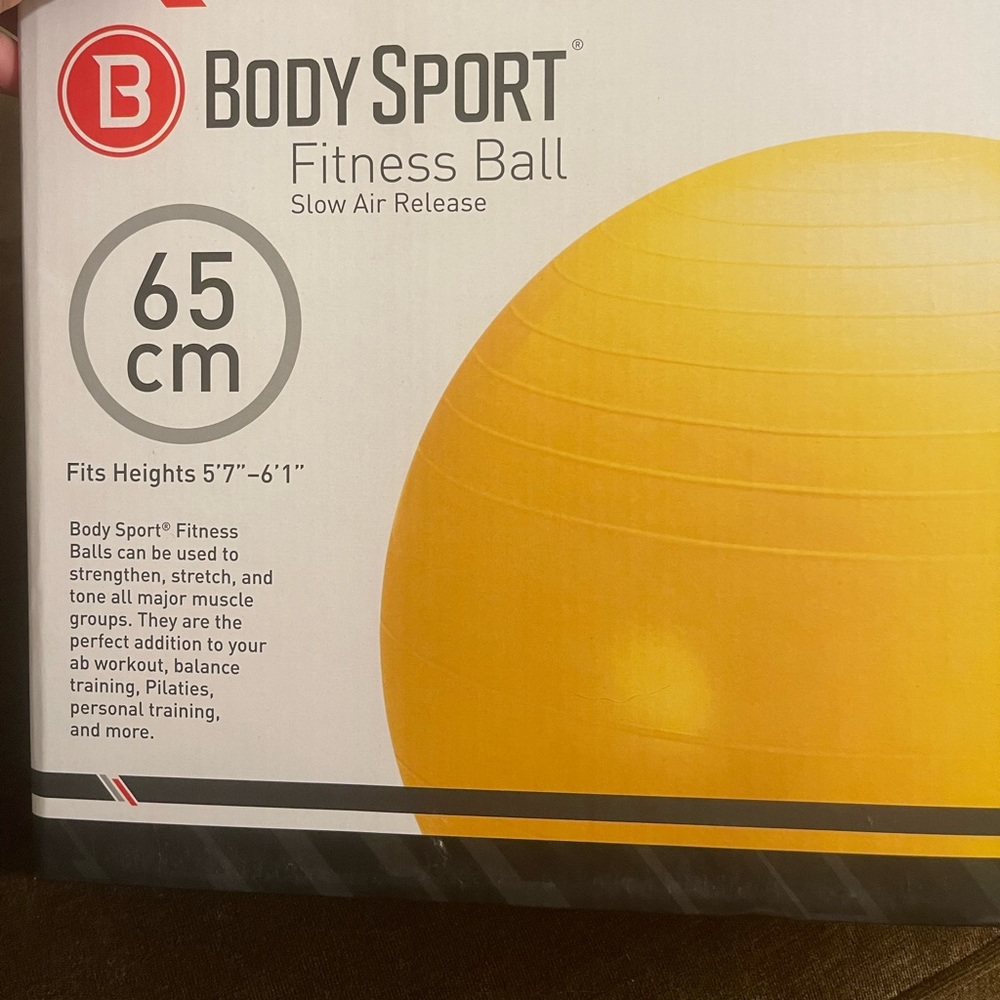 Fitness ball. Never been used still in the box.